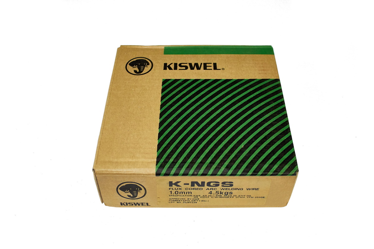 Проволока Kiswel K-NGS-C (E71T-GS) d=1,0 (4,5кг) порошковая самозащитная - фото от IWS24