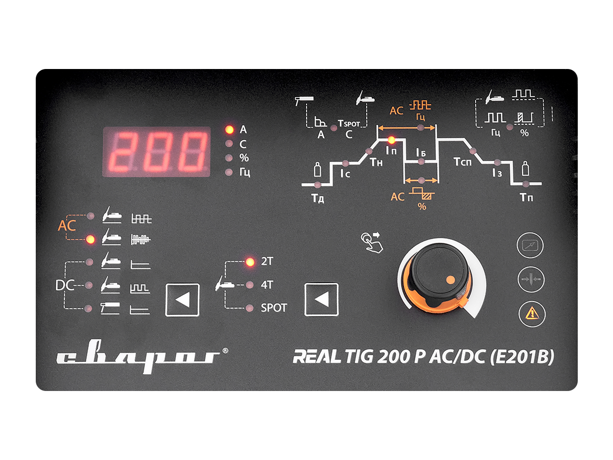 Инвертор аргонодуговой Сварог REAL TIG 200 P AC/DC BLACK (E201B) - фото от IWS24
