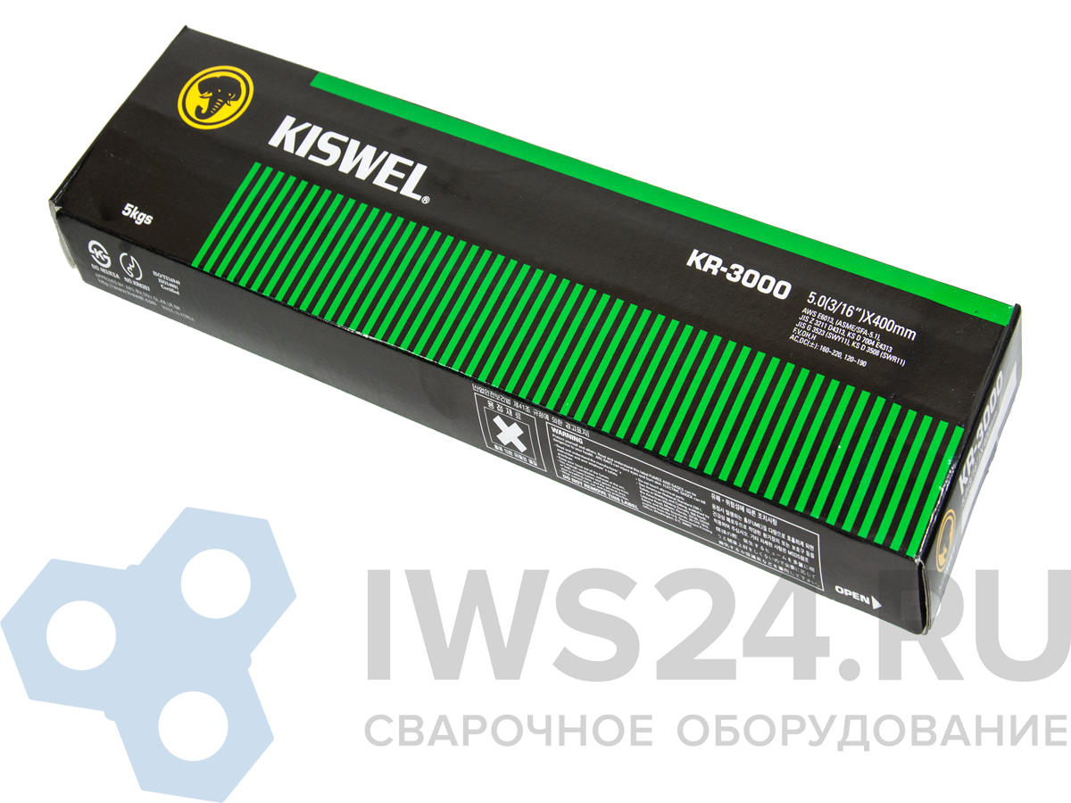 Электроды Kiswel KR-3000 (E6013) d=5,0мм (5кг) - фото от IWS24