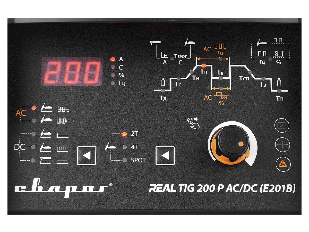 Инвертор аргонодуговой Сварог REAL TIG 200 P AC/DC (E201B) - фото от IWS24