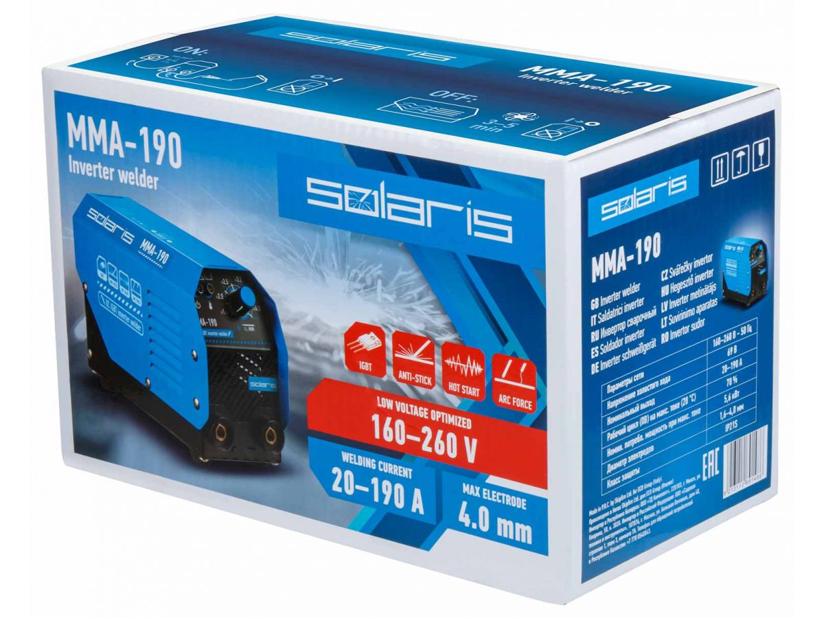 Инвертор Solaris MMA-190 - фото от IWS24