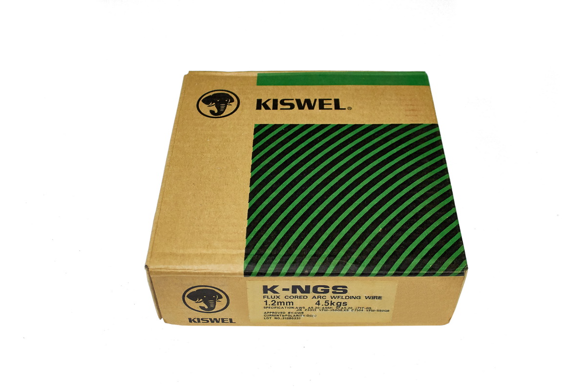 Проволока Kiswel K-NGS-C (E71T-GS) d=1,2 (4,5кг) порошковая самозащитная - фото от IWS24