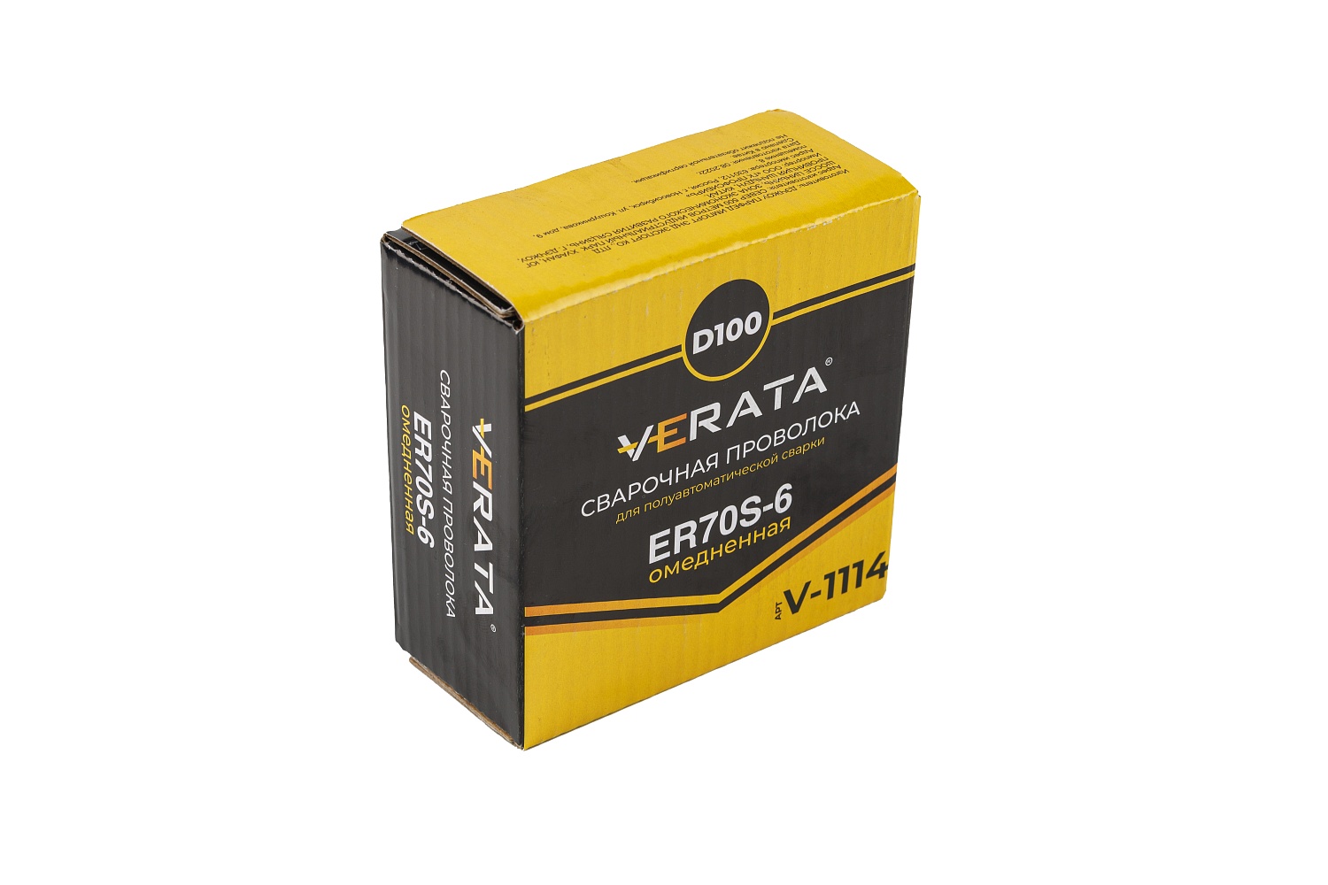 Проволока VERATA ER70S-6 d=1,0 (0,9кг) омедненная - фото от IWS24